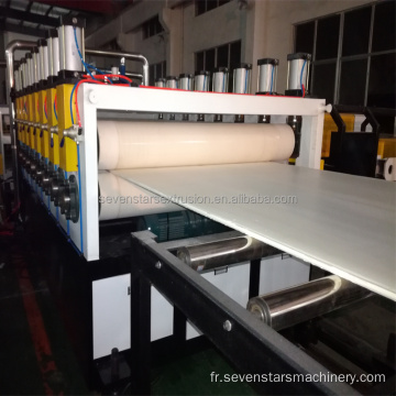 Machine de fabrication de feuille de panneau de porte creuse PVC WPC
